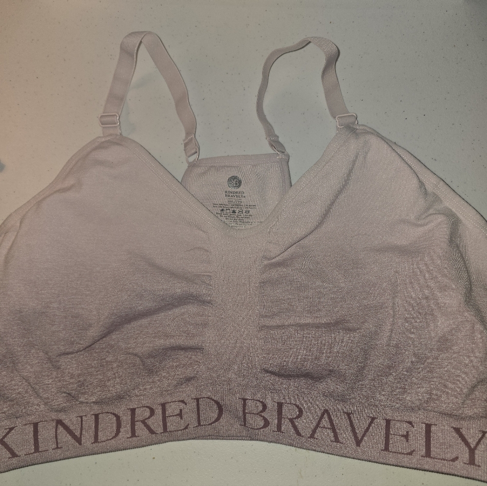 Like New Kindred Bravely Blush Nursing/Pumping Bra XXL